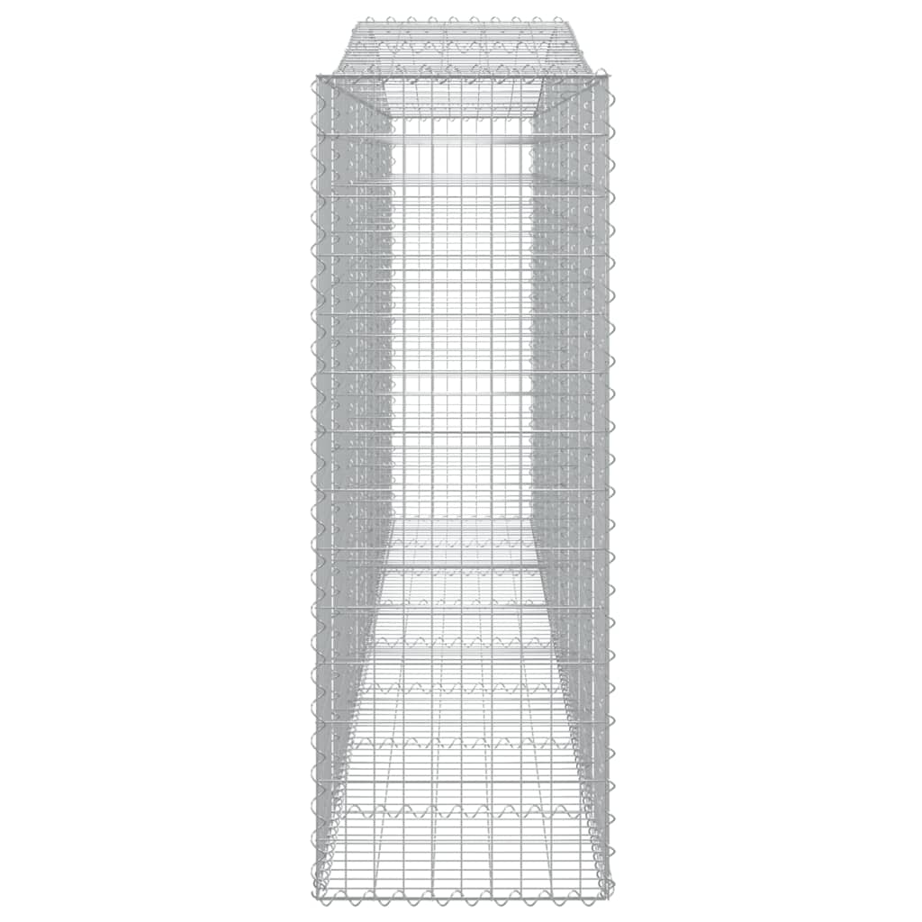 Gabione mit Hochbogen 400x50x140/160 cm Verzinktes Eisen - Pazzar.ch