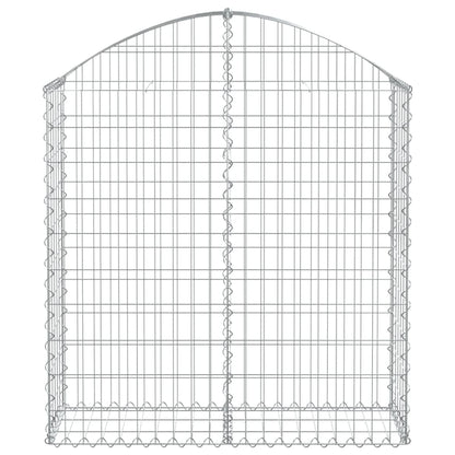 Gabione mit Hochbogen 100x30x100/120 cm Verzinktes Eisen - Pazzar.ch