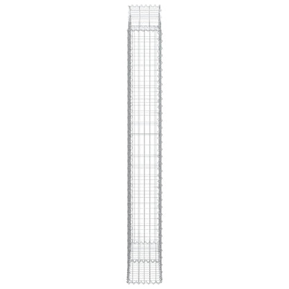 Gabione mit Hochbogen 100x30x220/240 cm Verzinktes Eisen - Pazzar.ch