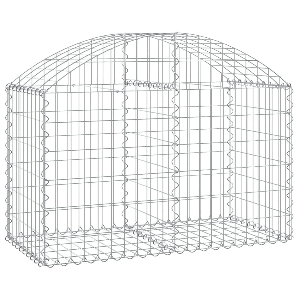 Gabione mit Hochbogen 100x50x60/80 cm Verzinktes Eisen - Pazzar.ch