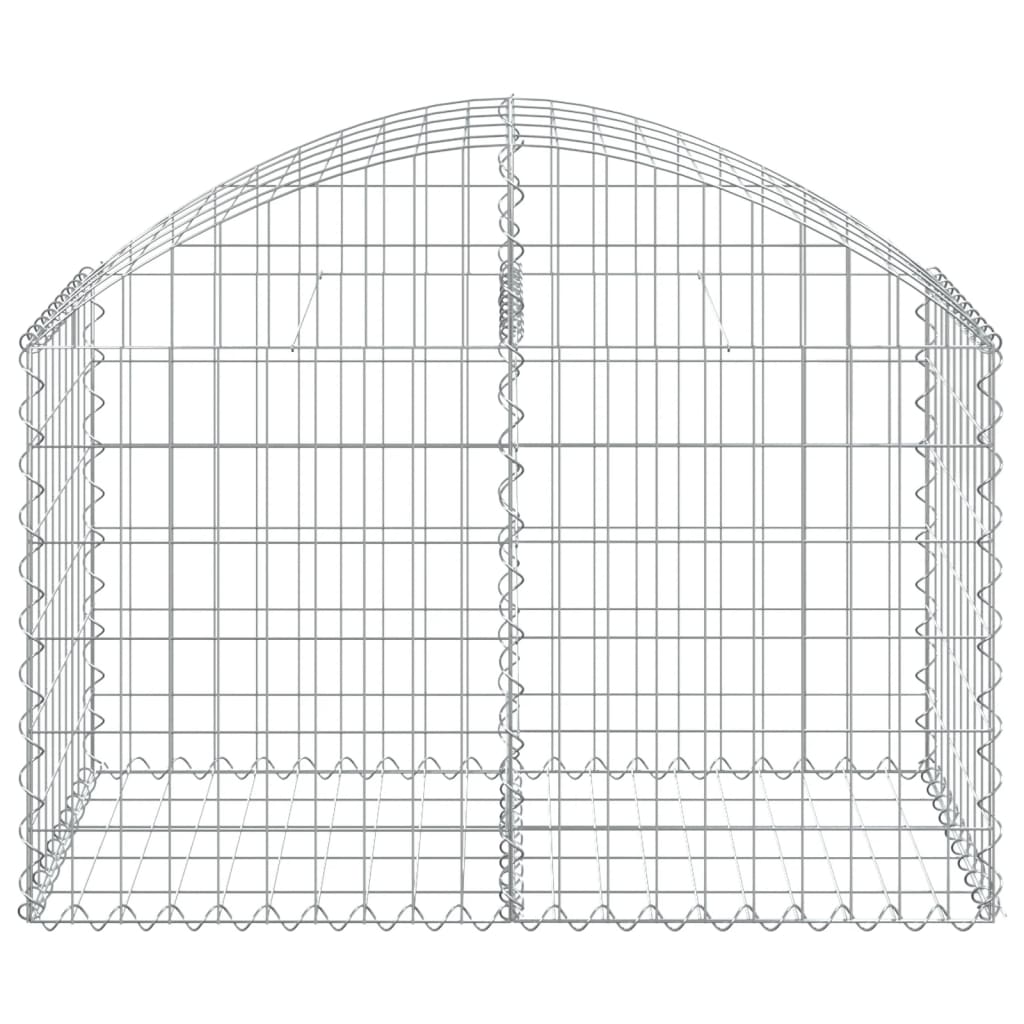 Gabione mit Hochbogen 100x50x60/80 cm Verzinktes Eisen - Pazzar.ch