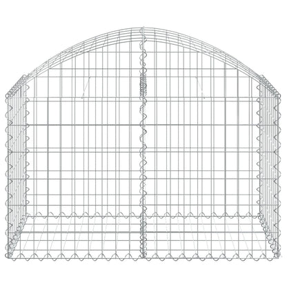 Gabione mit Hochbogen 100x50x60/80 cm Verzinktes Eisen - Pazzar.ch