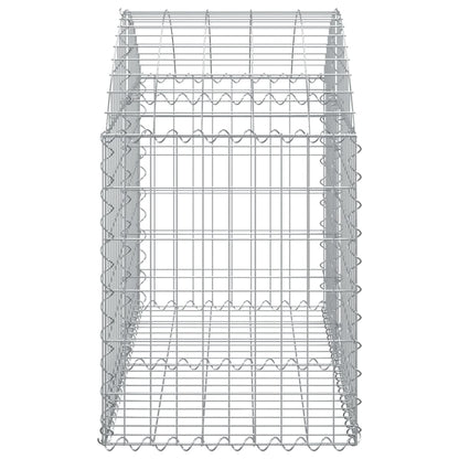 Gabione mit Hochbogen 100x50x60/80 cm Verzinktes Eisen - Pazzar.ch