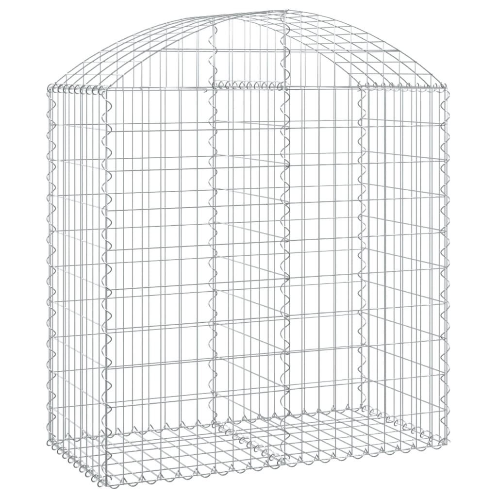 Gabione mit Hochbogen 100x50x100/120 cm Verzinktes Eisen - Pazzar.ch