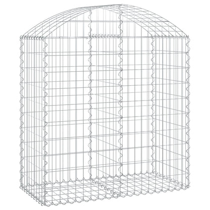 Gabione mit Hochbogen 100x50x100/120 cm Verzinktes Eisen - Pazzar.ch