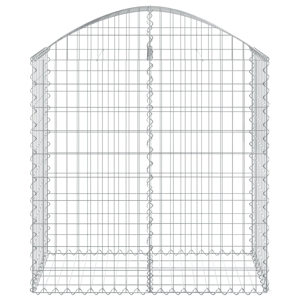 Gabione mit Hochbogen 100x50x100/120 cm Verzinktes Eisen - Pazzar.ch