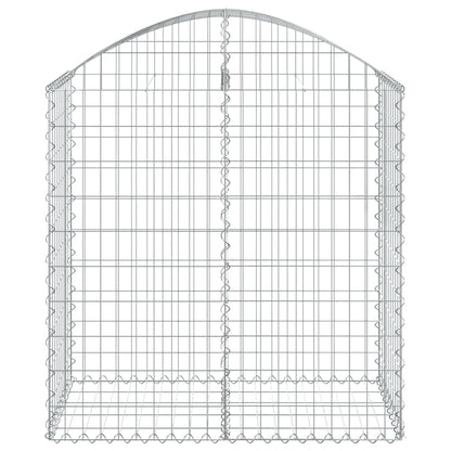 Gabione mit Hochbogen 100x50x100/120 cm Verzinktes Eisen - Pazzar.ch