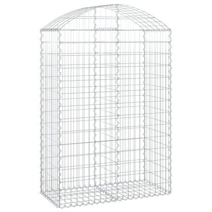 Gabione mit Hochbogen 100x50x140/160 cm Verzinktes Eisen - Pazzar.ch