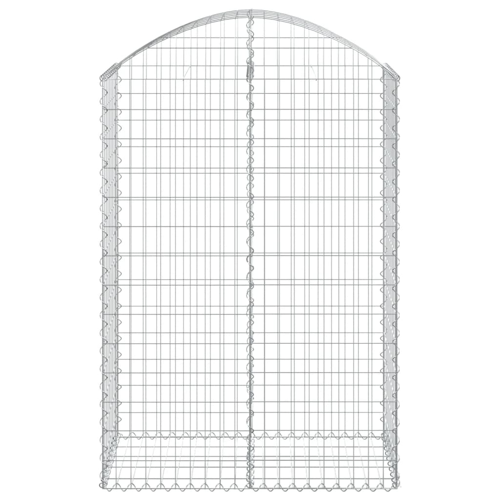 Gabione mit Hochbogen 100x50x140/160 cm Verzinktes Eisen - Pazzar.ch