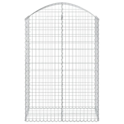 Gabione mit Hochbogen 100x50x140/160 cm Verzinktes Eisen - Pazzar.ch