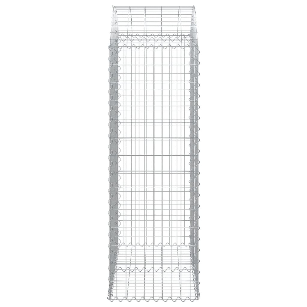 Gabione mit Hochbogen 100x50x140/160 cm Verzinktes Eisen - Pazzar.ch