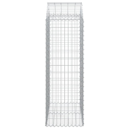 Gabione mit Hochbogen 100x50x140/160 cm Verzinktes Eisen - Pazzar.ch