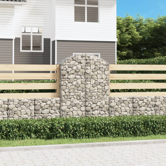 Gabione mit Hochbogen 100x50x140/160 cm Verzinktes Eisen - Pazzar.ch