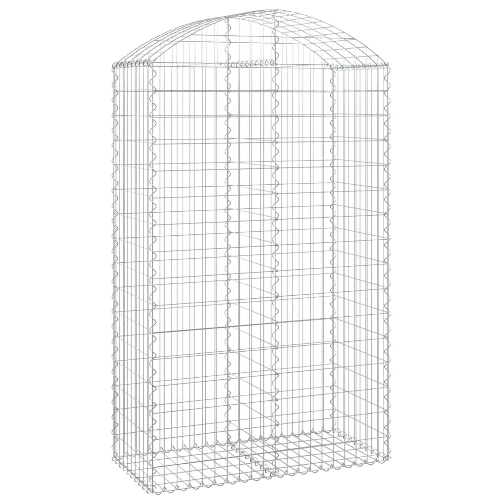 Gabione mit Hochbogen 100x50x160/180 cm Verzinktes Eisen - Pazzar.ch