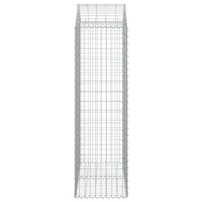 Gabione mit Hochbogen 100x50x160/180 cm Verzinktes Eisen - Pazzar.ch