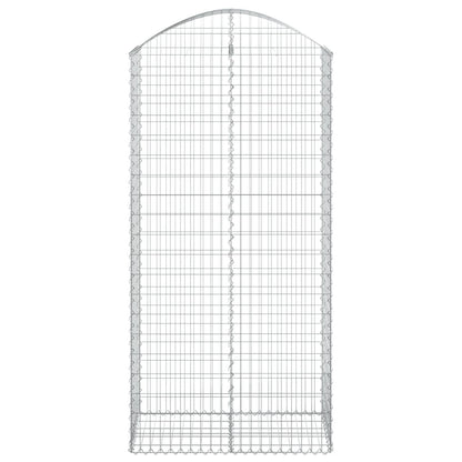 Gabione mit Hochbogen 100x50x200/220 cm Verzinktes Eisen - Pazzar.ch