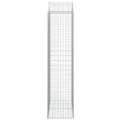 Gabione mit Hochbogen 100x50x200/220 cm Verzinktes Eisen - Pazzar.ch