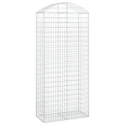 Gabione mit Hochbogen 100x50x220/240 cm Verzinktes Eisen - Pazzar.ch