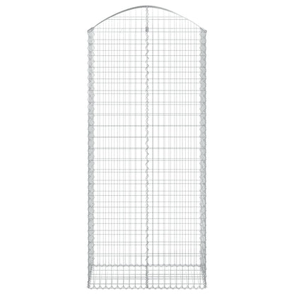 Gabione mit Hochbogen 100x50x220/240 cm Verzinktes Eisen - Pazzar.ch