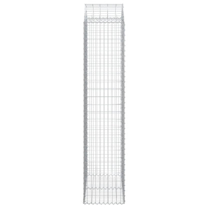 Gabione mit Hochbogen 100x50x220/240 cm Verzinktes Eisen - Pazzar.ch