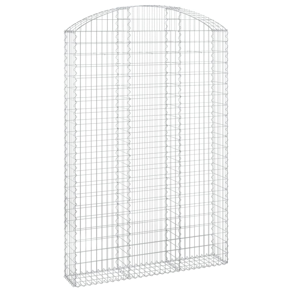 Gabione mit Hochbogen 150x30x220/240 cm Verzinktes Eisen - Pazzar.ch
