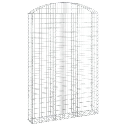 Gabione mit Hochbogen 150x30x220/240 cm Verzinktes Eisen - Pazzar.ch