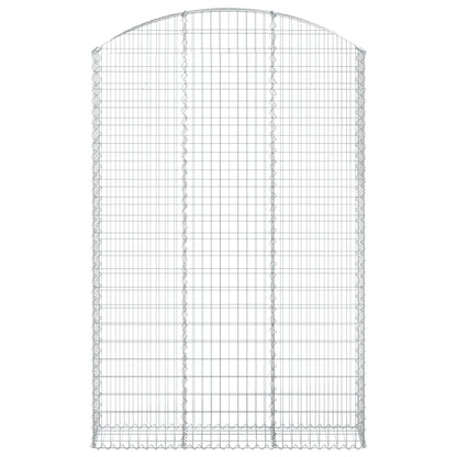 Gabione mit Hochbogen 150x30x220/240 cm Verzinktes Eisen - Pazzar.ch