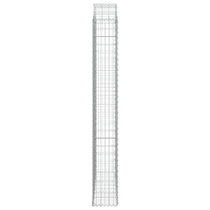 Gabione mit Hochbogen 150x30x220/240 cm Verzinktes Eisen - Pazzar.ch
