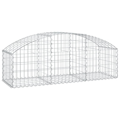 Gabione mit Hochbogen 150x50x40/60 cm Verzinktes Eisen - Pazzar.ch