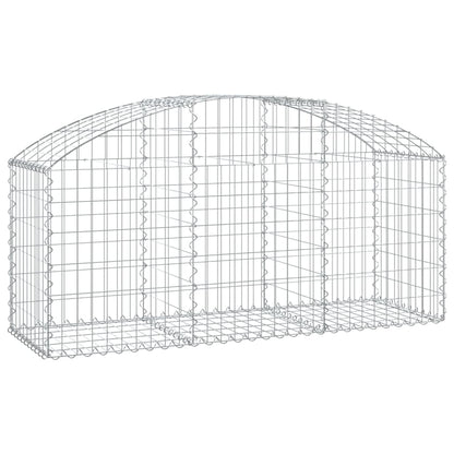 Gabione mit Hochbogen 150x50x60/80 cm Verzinktes Eisen - Pazzar.ch