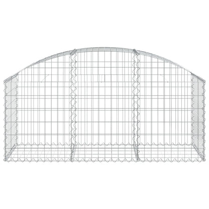 Gabione mit Hochbogen 150x50x60/80 cm Verzinktes Eisen - Pazzar.ch