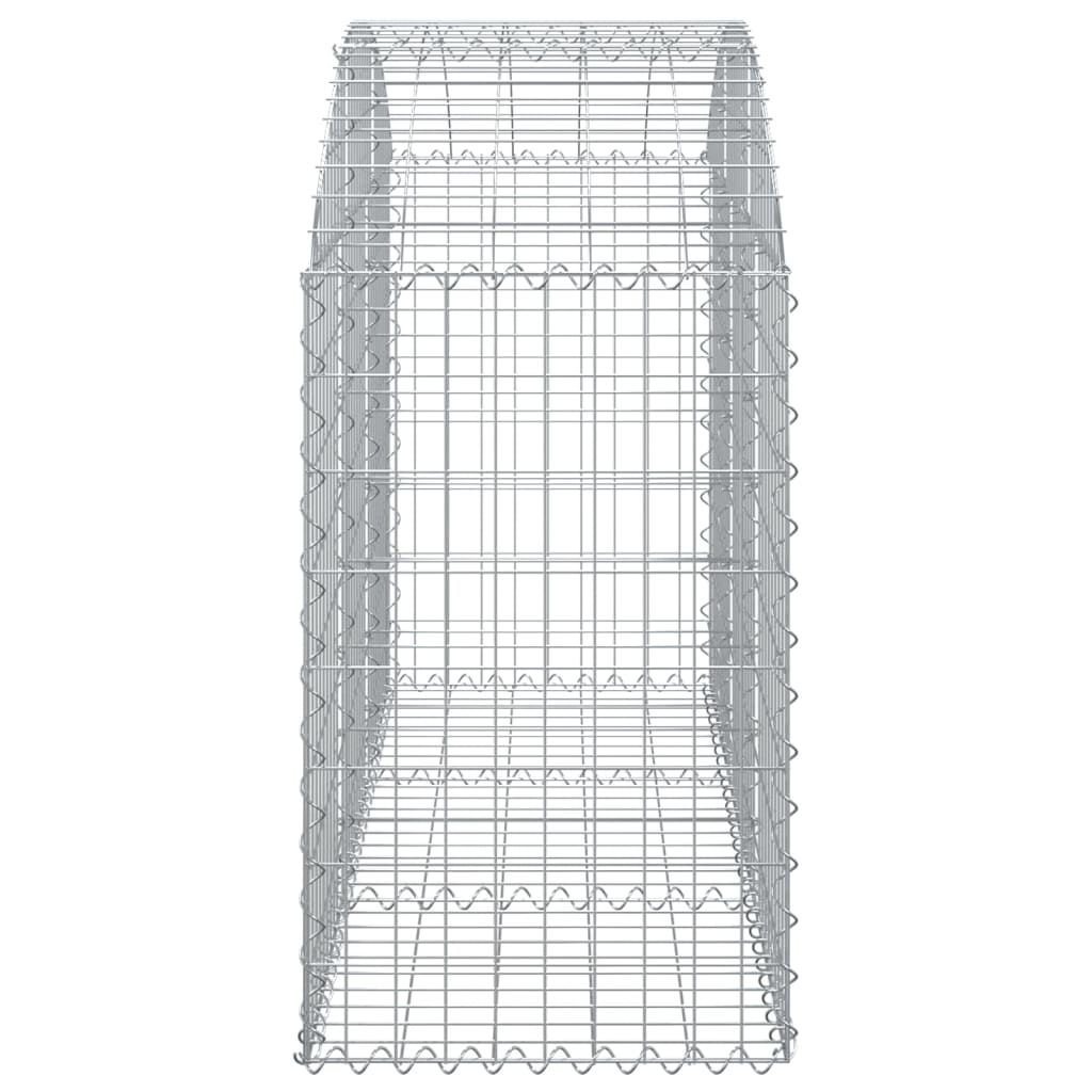 Gabione mit Hochbogen 150x50x80/100 cm Verzinktes Eisen - Pazzar.ch