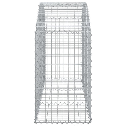 Gabione mit Hochbogen 150x50x80/100 cm Verzinktes Eisen - Pazzar.ch