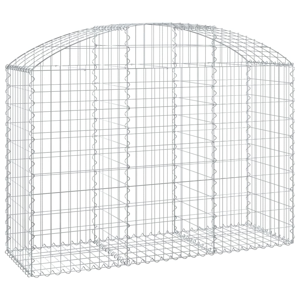 Gabione mit Hochbogen 150x50x100/120 cm Verzinktes Eisen - Pazzar.ch
