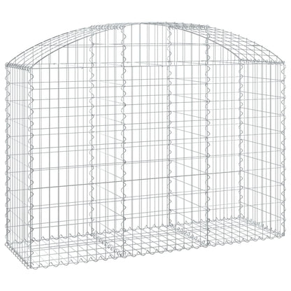 Gabione mit Hochbogen 150x50x100/120 cm Verzinktes Eisen - Pazzar.ch