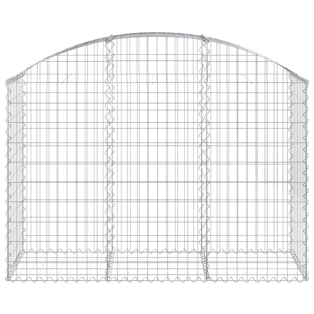 Gabione mit Hochbogen 150x50x100/120 cm Verzinktes Eisen - Pazzar.ch