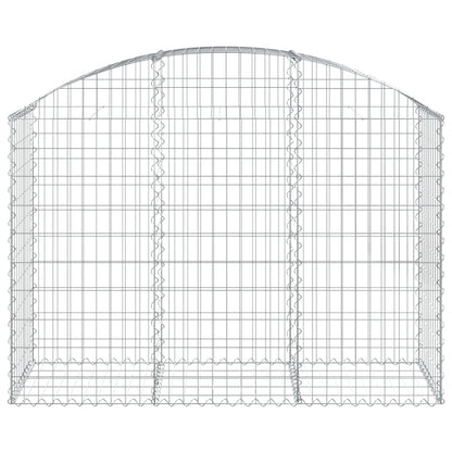 Gabione mit Hochbogen 150x50x100/120 cm Verzinktes Eisen - Pazzar.ch