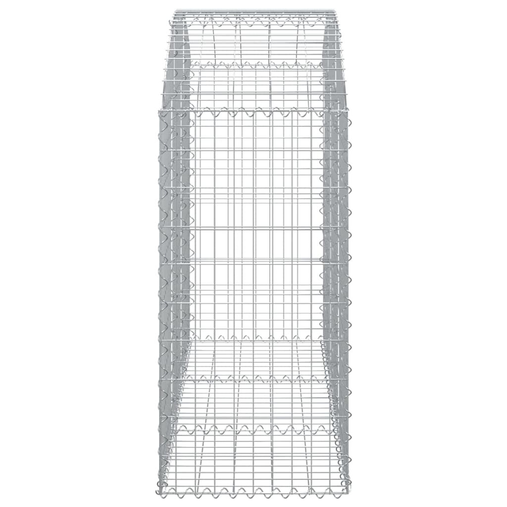 Gabione mit Hochbogen 150x50x100/120 cm Verzinktes Eisen - Pazzar.ch