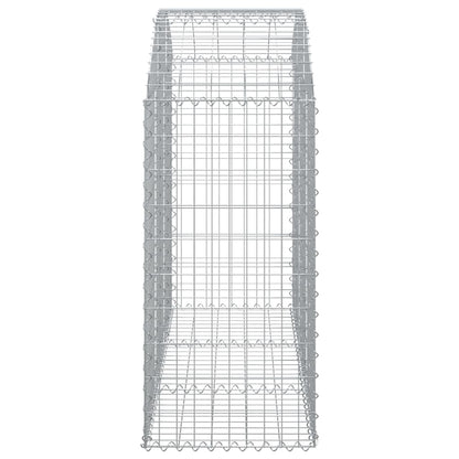 Gabione mit Hochbogen 150x50x100/120 cm Verzinktes Eisen - Pazzar.ch