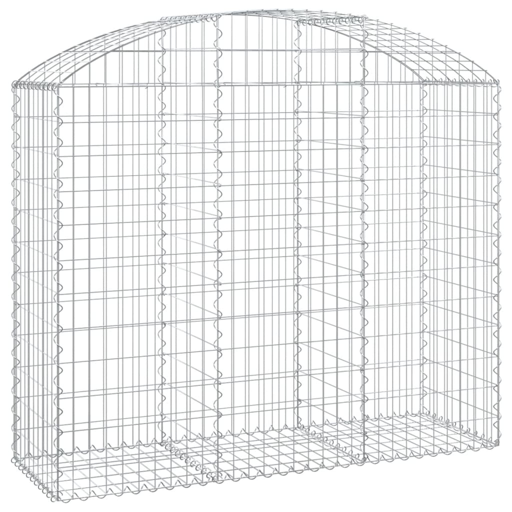 Gabione mit Hochbogen 150x50x120/140 cm Verzinktes Eisen - Pazzar.ch
