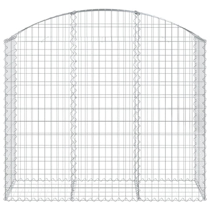 Gabione mit Hochbogen 150x50x120/140 cm Verzinktes Eisen - Pazzar.ch