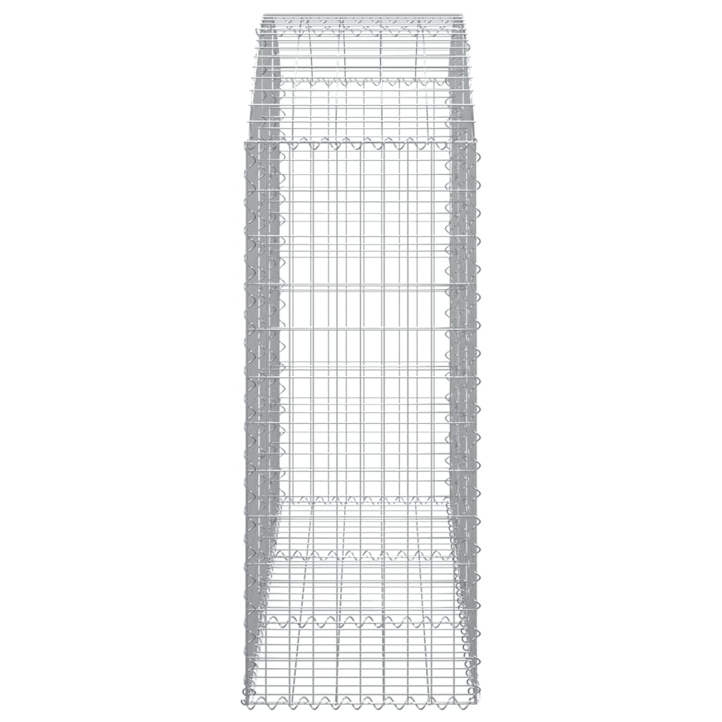 Gabione mit Hochbogen 150x50x120/140 cm Verzinktes Eisen - Pazzar.ch
