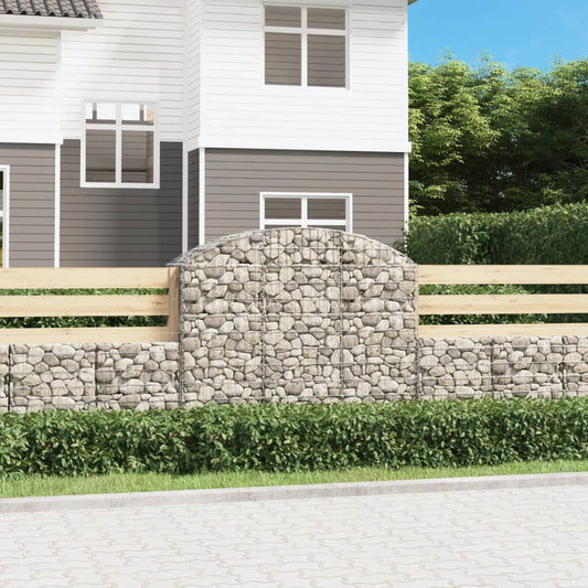 Gabione mit Hochbogen 150x50x120/140 cm Verzinktes Eisen - Pazzar.ch