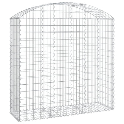 Gabione mit Hochbogen 150x50x140/160 cm Verzinktes Eisen - Pazzar.ch