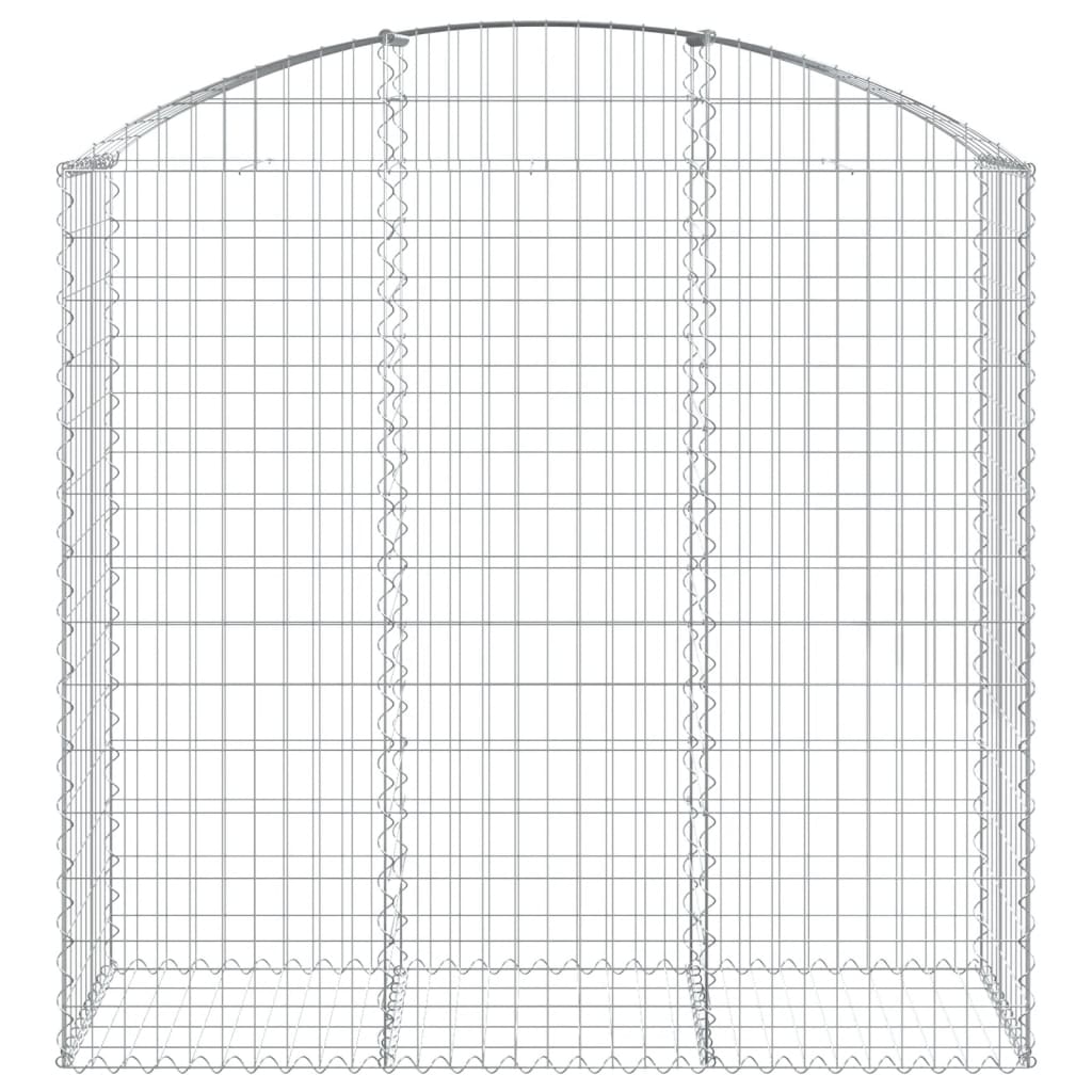 Gabione mit Hochbogen 150x50x140/160 cm Verzinktes Eisen - Pazzar.ch