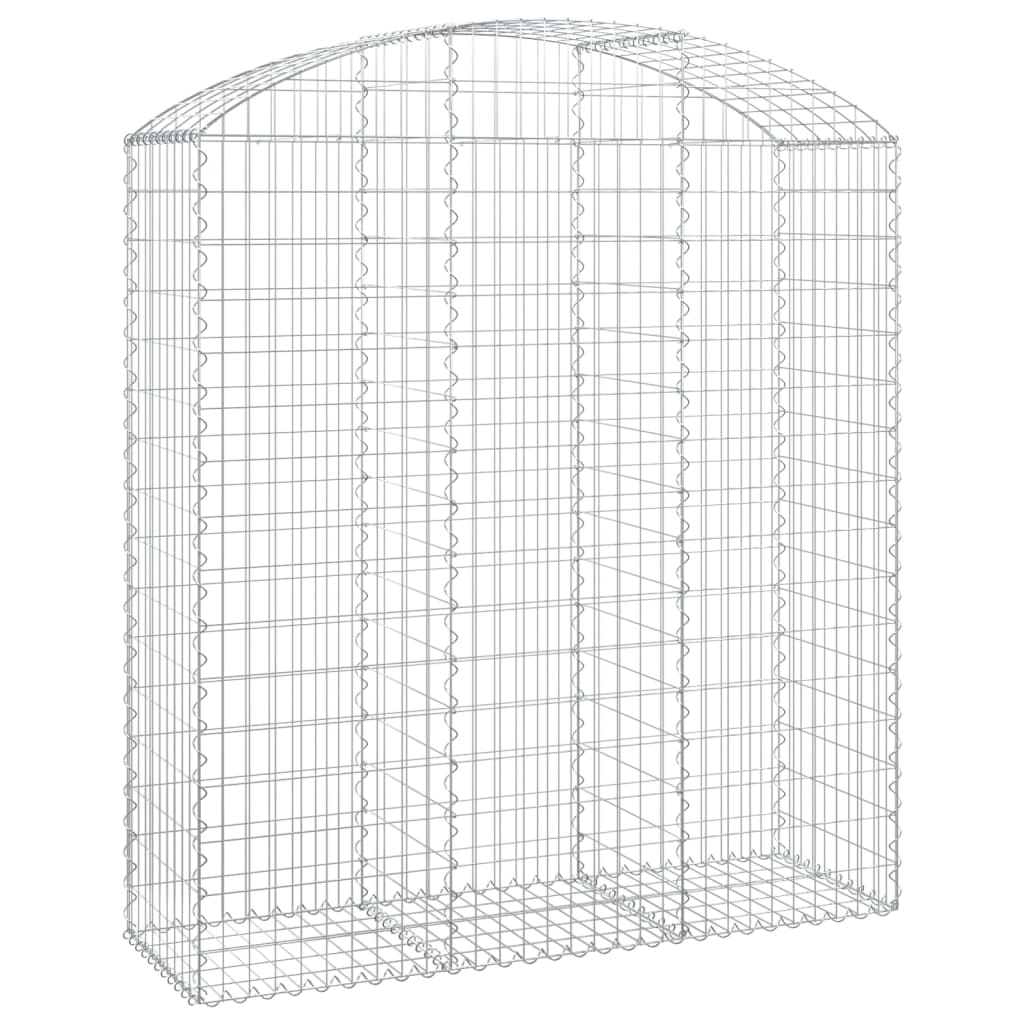 Gabione mit Hochbogen 150x50x160/180 cm Verzinktes Eisen - Pazzar.ch