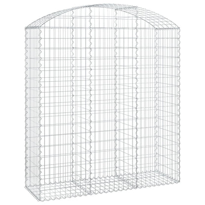 Gabione mit Hochbogen 150x50x160/180 cm Verzinktes Eisen - Pazzar.ch