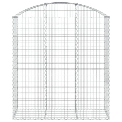 Gabione mit Hochbogen 150x50x160/180 cm Verzinktes Eisen - Pazzar.ch