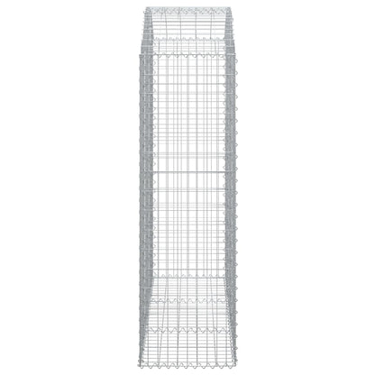 Gabione mit Hochbogen 150x50x160/180 cm Verzinktes Eisen - Pazzar.ch