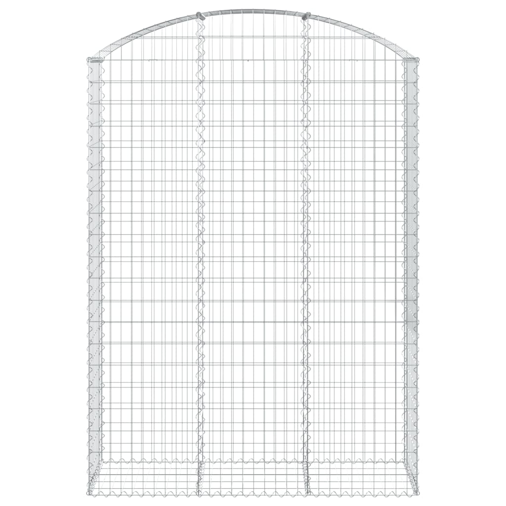 Gabione mit Hochbogen 150x50x200/220 cm Verzinktes Eisen - Pazzar.ch